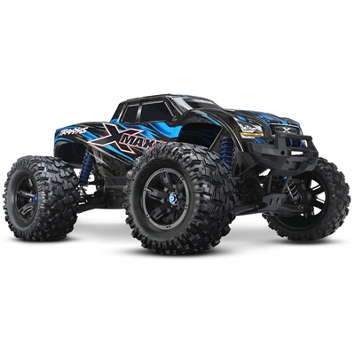 .Traxxas X-Maxx 4x4 8S Extreme Size Monster Truck, brushless, BLUE color