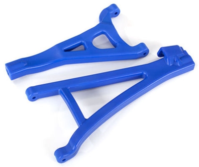 Traxxas E Revo Vxl Front Left Suspension Arms Blue Hd Upper And